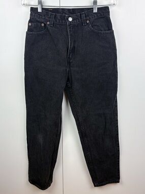 Levis Vintage 90s 550 Relaxed Fit Tapered Leg Jean Rigid Cotton Mom Black